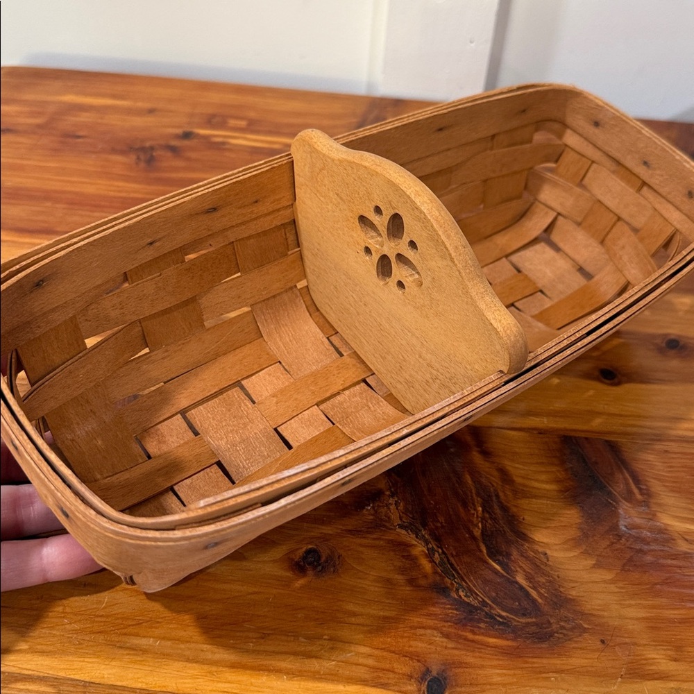 Vintage Longaberger Cracker Basket + Various Basket Set of 2 - Picture 4 of 9